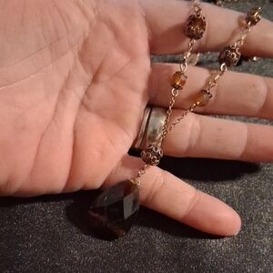 Chic Brown Pendant Necklace